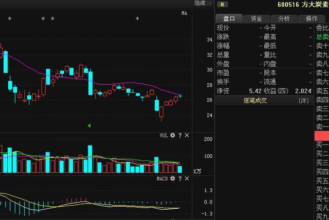 关于股票600516的研究与观察